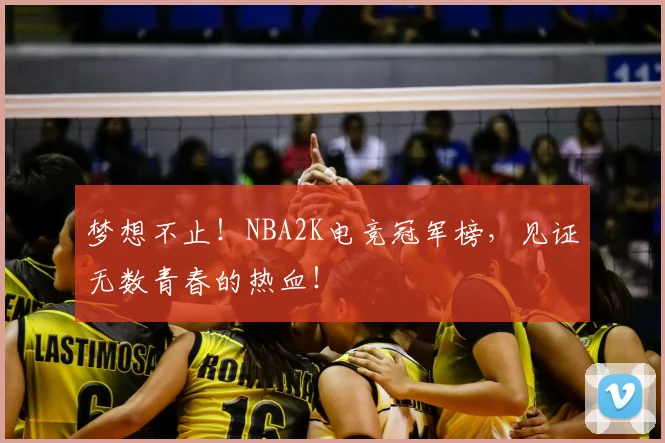 梦想不止！NBA2K电竞冠军榜，见证无数青春的热血！